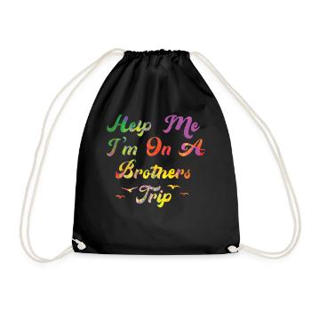 Frères et sœurs, je suis sur le chemin d’un frère - Sac de sport léger - noir - Devant