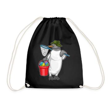 Pêche de Pâques au manchot - Sac de sport léger - noir - Devant