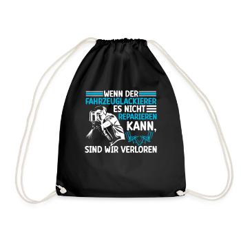 Vehicle Painter Can Repair It Painter - Drawstring Bag - black - Front