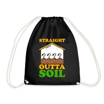 Soil Scientist Agricultural Scientist - Drawstring Bag - black - Front