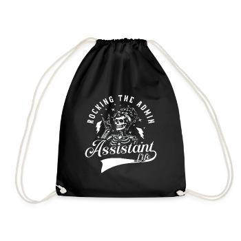 Admin Assistant Rocking The Admin Office Worker - Drawstring Bag - black - Front