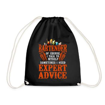 Bartender Mixologist Bartender Of - Turnbeutel - Schwarz - Vorne