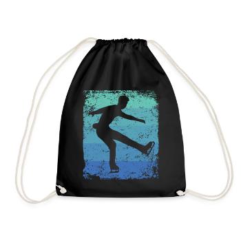 Patinage artistique Patinage artistique Patinage sur glace - Sac de sport léger - noir - Devant