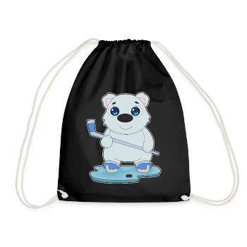 Polar Bear Bâtons de hockey sur glace - Sac de sport léger - noir - Devant