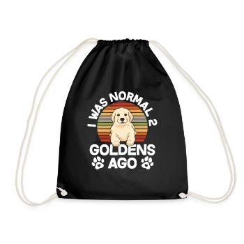 Golden Retriever Owner - Drawstring Bag - black - Front