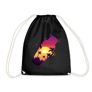 Bartender Mixologist Shaker Sunset - Turnbeutel - Schwarz - Vorne