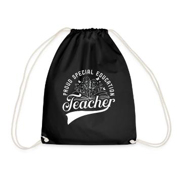 Health Educator Proud Special Education Instructor - Drawstring Bag - black - Front