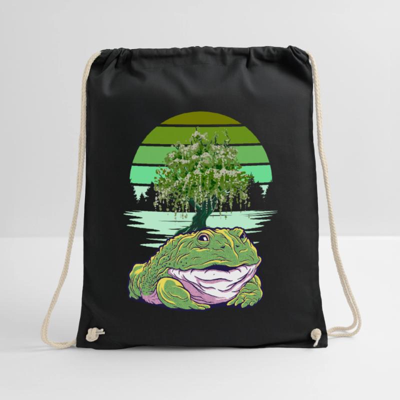 Frog Frogs Toad Toads Drawstring Bag