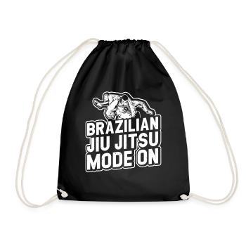 Brazilian Jiu Jitsu Mode On - Funny Brazilian Jiu - Turnbeutel - Schwarz - Vorne