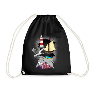 Bunny Sailor Valise Voyage Croisière Bateau Seagull - Sac de sport léger - noir - Devant