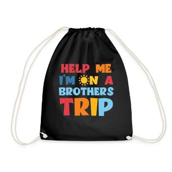 Frères et sœurs, je suis sur le chemin d’un frère - Sac de sport léger - noir - Devant