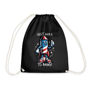 Ici pour sonner le 4 juillet Memorial Day Indépendance - Sac de sport léger - noir - Devant