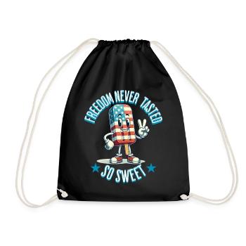 Taste of Freedom 4 juillet Ice Cream Design - Sac de sport léger - noir - Devant