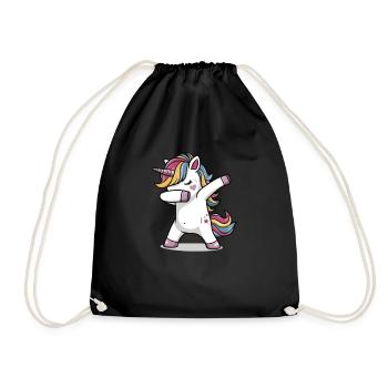 Doublage de licorne, Doublage Einhorn - Sac de sport léger - noir - Devant