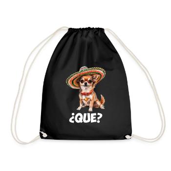 Chihuahua, funny mexican chihuahua dog - Turnbeutel - Schwarz - Vorne
