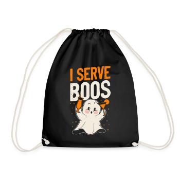 Bartender Mixologist Halloween Pun - Drawstring Bag - black - Front