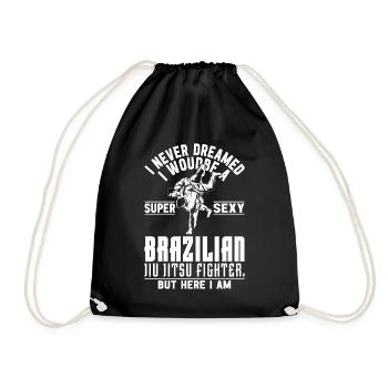 Jiu Jitsu Arts Martiaux - Jiu Brésilien super sexy - Sac de sport léger - noir - Devant