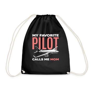 Pilotes Maman Maman Pilote - Sac de sport léger - noir - Devant