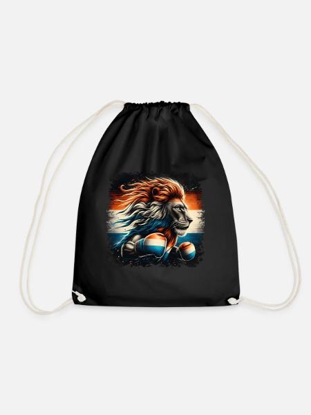 Boxers shirt design National colors Dutch - Drawstring Bag - black