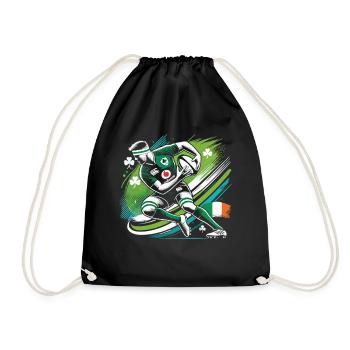 Rugby Ireland Fan - Drawstring Bag - black - Front