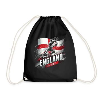 Pride of England Rugby - Drawstring Bag - black - Front