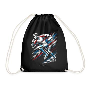 Maillot de fan de rugby - Sac de sport léger - noir - Devant