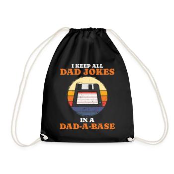 Retro Vintage Dad Witz Tolles, Alle Gelegenheiten - Turnbeutel - Schwarz - Vorne