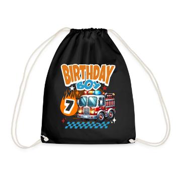 7e anniversaire des pompiers - Sac de sport léger - noir - Devant