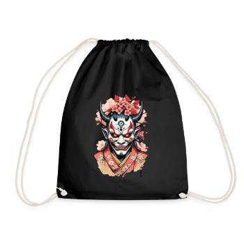 Oni Démon Masque Samouraï Esthétique Yokai - Sac de sport léger - noir - Devant