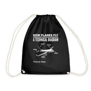 Pilote Avion Aviateur Pilotes - Sac de sport léger - noir - Devant