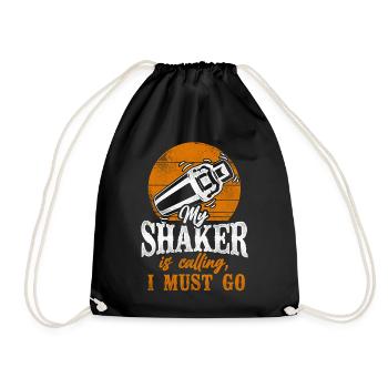 Bartender Mixologist My Shaker Is - Drawstring Bag - black - Front