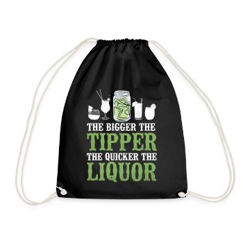 Bartender Mixologist The Bigger - Drawstring Bag - black - Front