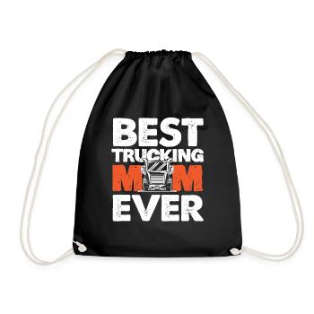 Chauffeur de camion Maman Maman - Sac de sport léger - noir - Devant