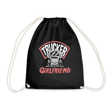 chauffeur de camion petite amie amour - Sac de sport léger - noir - Devant