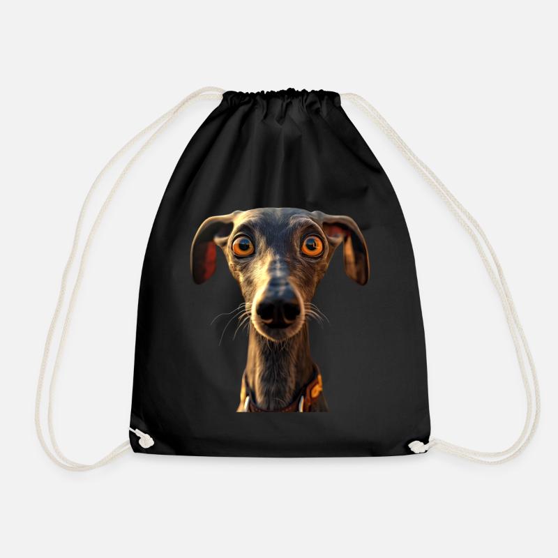 Windhund Hundeliebhaber Jagdhund Liebe Greyhound - Turnbeutel - Schwarz