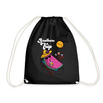 Sibling Brothers Journey - Drawstring Bag - black - Front