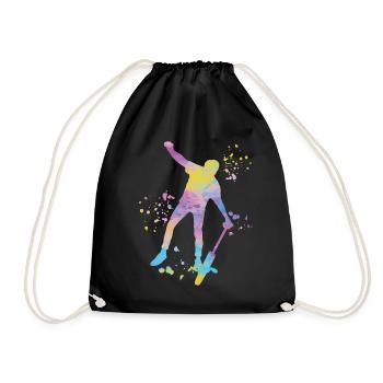 Unicycliste monocycle monocycle - Sac de sport léger - noir - Devant
