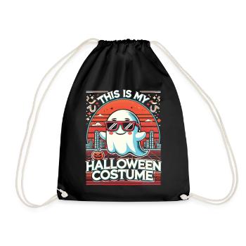 Gruselige Retro-Zukunft Halloween T-Shirt - Turnbeutel - Schwarz - Vorne