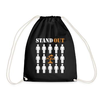 Stand Out Indoor Bonsai Bonsai Pots Penjing Bonsai - Drawstring Bag - black - Front