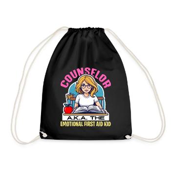 School Counselor Counselor A.K.A The Therapist - Drawstring Bag - black - Front