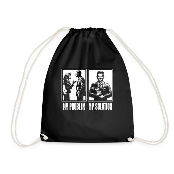 Conseillère scolaire Mon problème Mon pictogramme Papa Maman - Sac de sport léger - noir - Devant