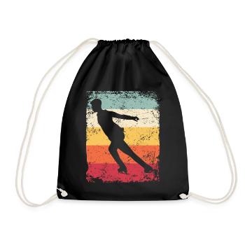 Patinage artistique Patinage artistique Patinage sur glace - Sac de sport léger - noir - Devant