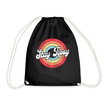 Bartender Mixologist Retro Vintage - Drawstring Bag - black - Front