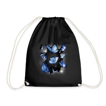 Papillons Papillon Insecte Insectes - Sac de sport léger - noir - Devant