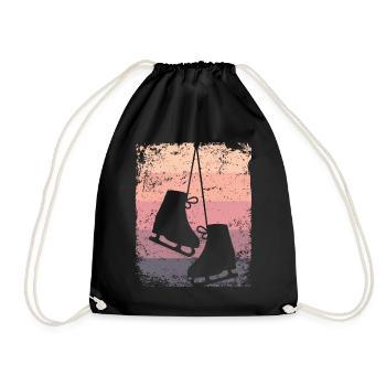 Eiskunstläufer Eiskunstlauf Schlittschuhlaufen - Drawstring Bag - black - Front