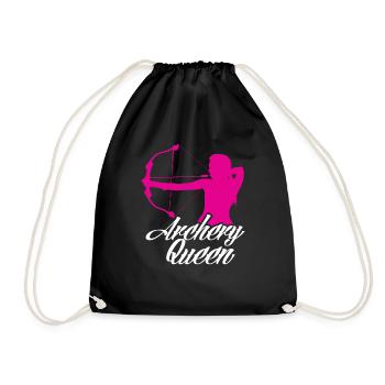 Archery Queen - Drawstring Bag - black - Front