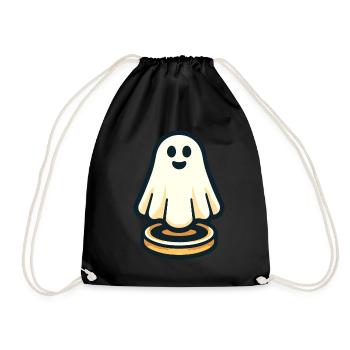 Funny Vintage Ghost Retro Art Style Halloween - Turnbeutel - Schwarz - Vorne