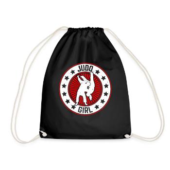 Judo Fille Judo Combattante Judo Arts Martiaux Judoka - Sac de sport léger - noir - Devant