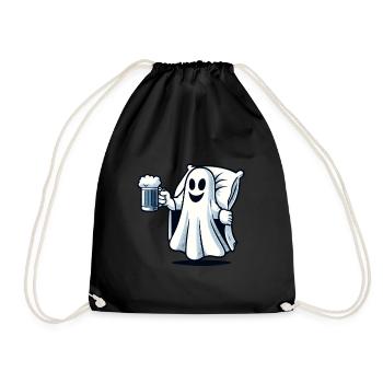 Boire Ghost Beer Lover Halloween Party - Sac de sport léger - noir - Devant