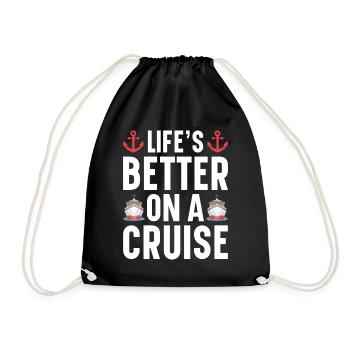 Croisière Crusader Bateau de croisière Cadeau - Sac de sport léger - noir - Devant